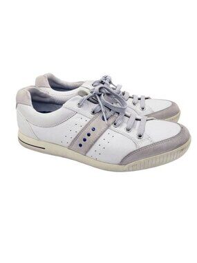 Ecco Street Premier White & Concrete Gray Golf Shoes Men's Size EU 42 / US 8-8.5